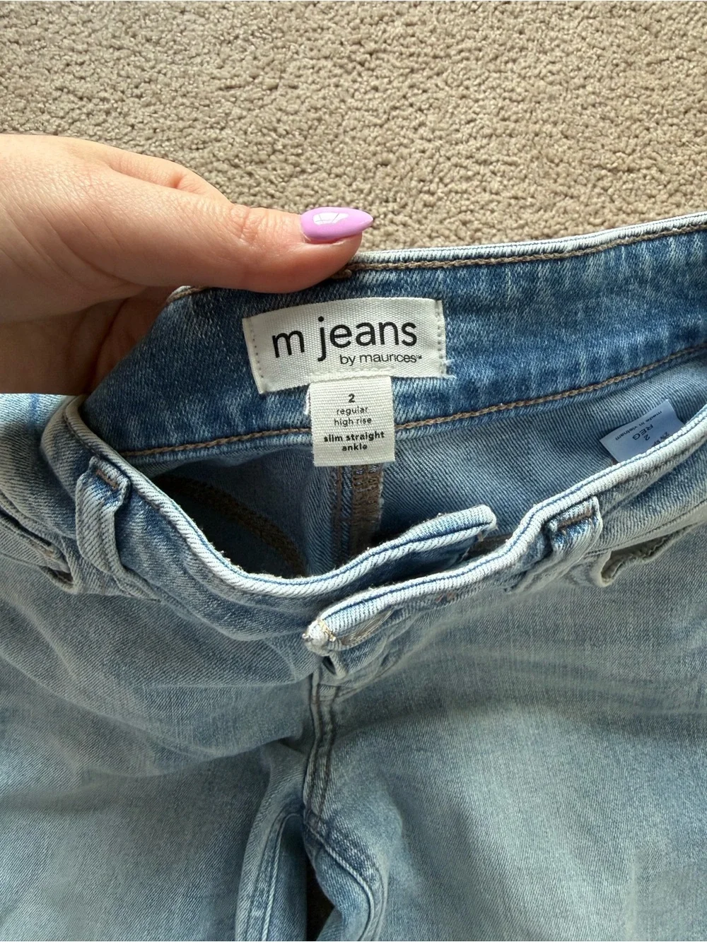 Maurice’s Slim Straight Ankle Jeans - Picture 2 of 2